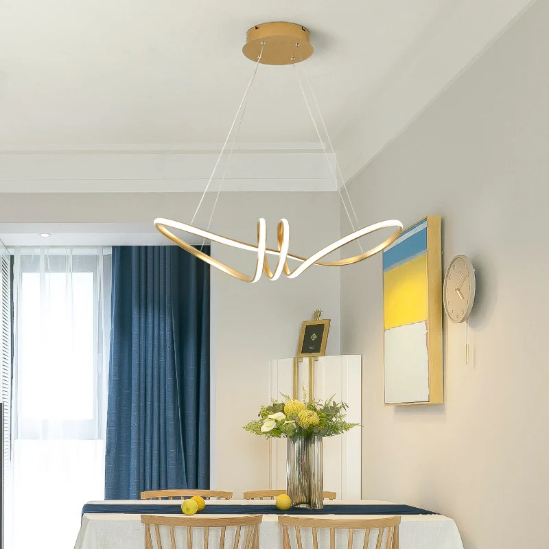 Forever Rings (Gold) LED Chandelier